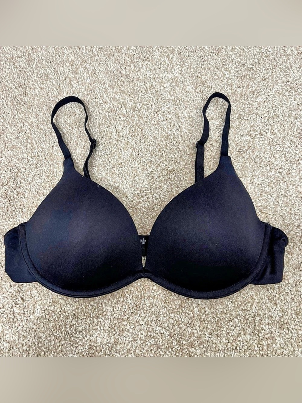 Lily of France Extreme Ego Boost Push-Up Bra Black & Pink 34C